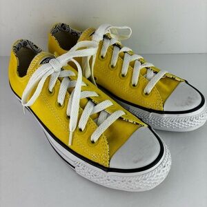 Converse Canary Yellow Canvas Low Top Sneakers NWOT